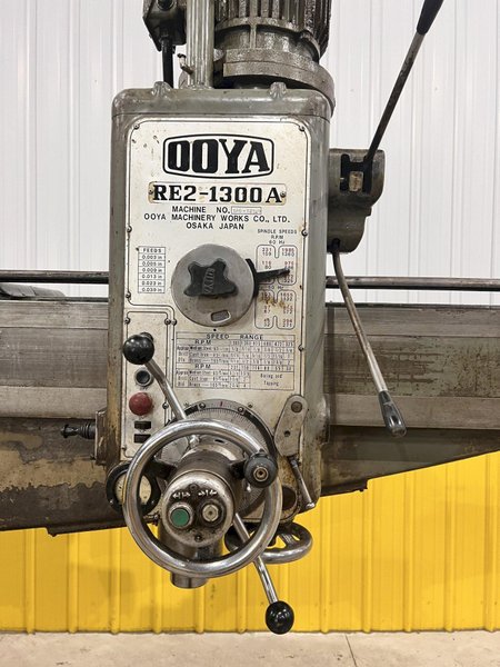 4&#039; X 13&quot; OOYA MODEL #RE2-1300A RADIAL ARM DRILL: STOCK #21178