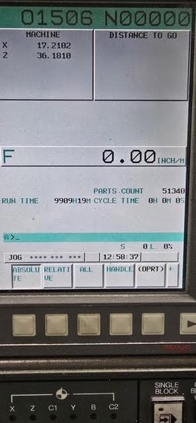 Doosan Puma 2600 CNC Lathe, 2011 – Tailstock, Chip Conveyor, Fanuc 0i Control