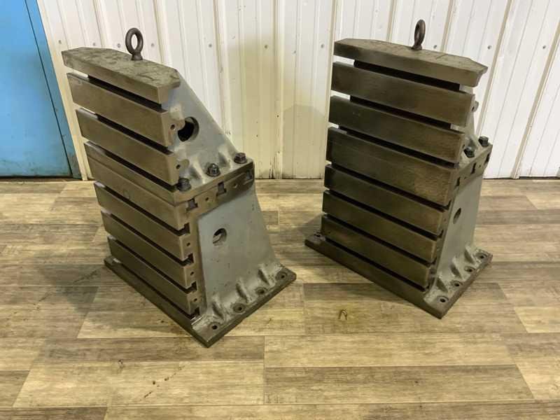 (2) 30&quot; X 16&quot; X 17&quot; DEVLIEG T-SLOTTED ANGLE PLATES: STOCK #23754