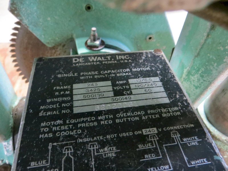 12&quot; Dewalt Radial Arm Saw Model 1030