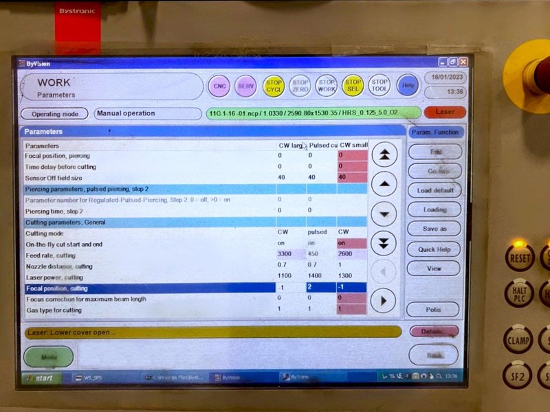 Bystronic Bysprint Pro 3015 CO2 Laser