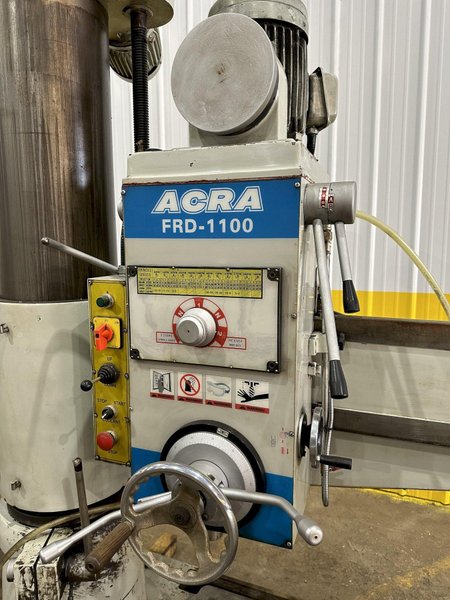 3&#039; X 11&quot; ACRA MODEL #FRD-1100 RADIAL DRILL: STOCK #19811
