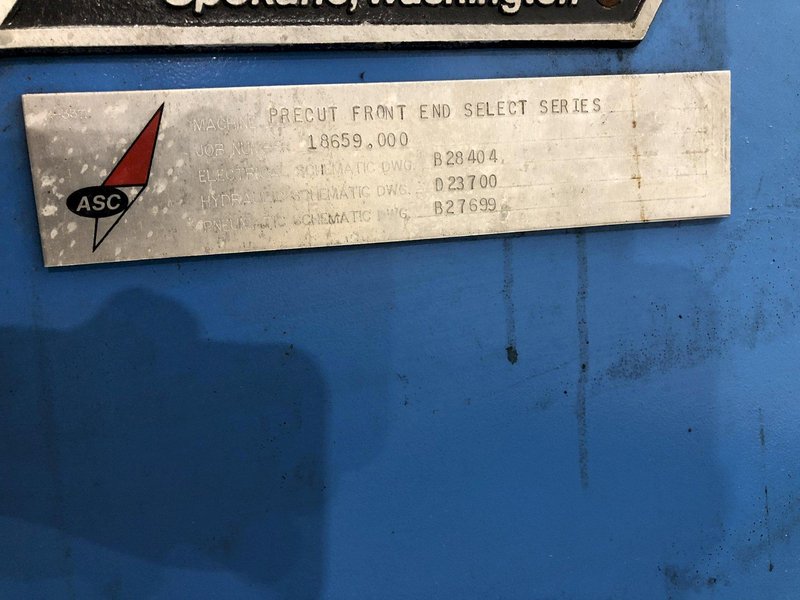 48" ASC PRECUT FRONT END COIL SHEAR &amp; FEEDER ROLLS: STOCK #17064