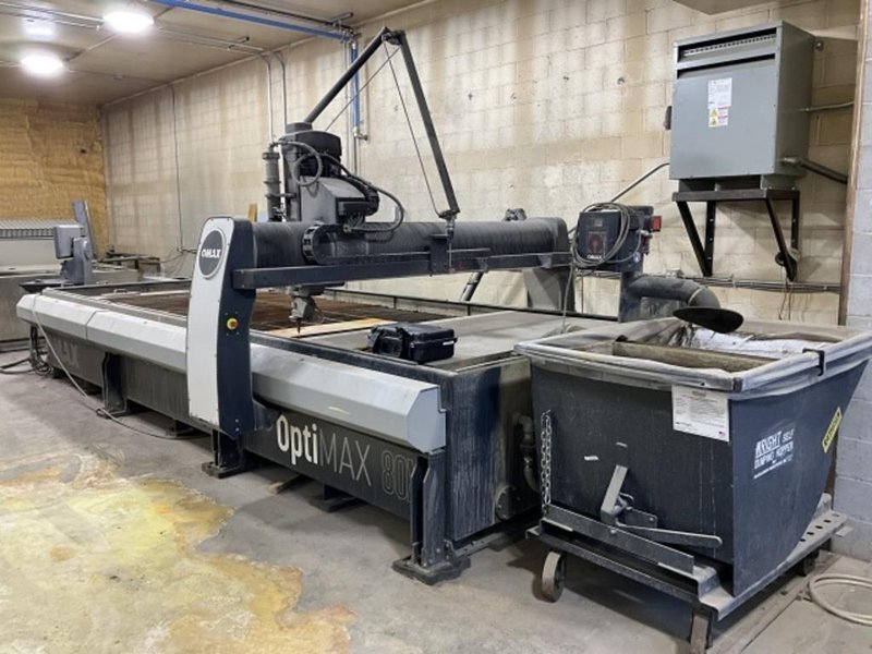 13′ 4″ x 6′ 8″ OMAX OptiMAX 80X CNC Waterjet, 2022 – 50 HP EnduroMAX 550 Pump