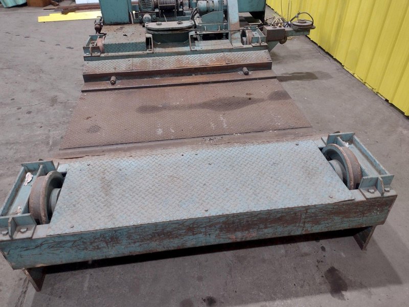 STAR ENGINEERING MODEL #S-3-7 HYDRAULIC POWERED RAIL TRANSFER CART WITH WINCH: STOCK #18491