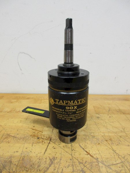 TapMatic 90X Reversible Tapping  Attachment, 1/2" - 1-1/8" Capacity, 600 rpm Max, #3 Morse Taper Shank- Auction Item