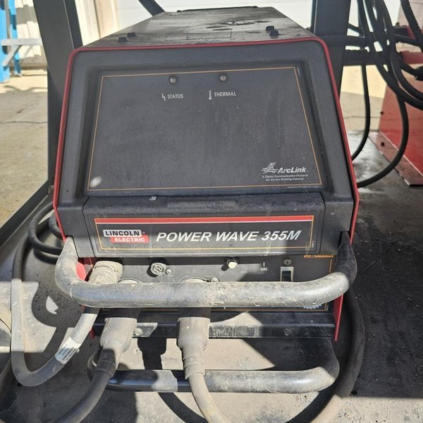 2-Position Lincoln Electric eCell Welding System with Fanuc Arc Mate 100iBe 6-Axis Robot, Powerwave 355M Power Source- Auction Item