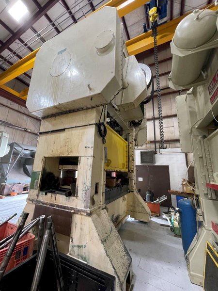 800 ton Blow Press Model SC2-800-108-54 Used Straight Side Mechanical Metal Stamping Press For Sale, Year 1995, Rebuilt in 2016