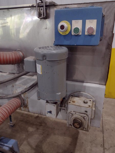 17034: 3 STAGE X 12&quot; WIDE FLO-MATIC MODEL #C20-2-1BELT CONVEYOR STAINLESS STEEL HEATED PARTS WASHER: STOCK #17034