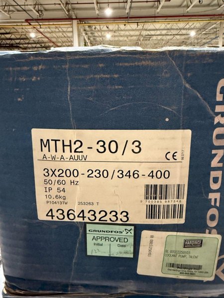 GRUNDFOS MTH2-30/3 IMMERSIBLE PUMP NEW IN BOX
