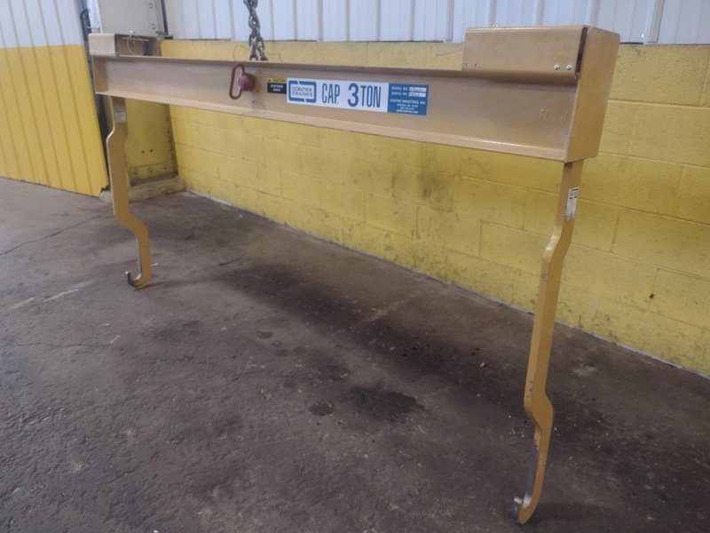 3 TON 6000 LBS CONTRX CRANES SPREADER BAR WITH ROLL HOOKS: STOCK #16539
