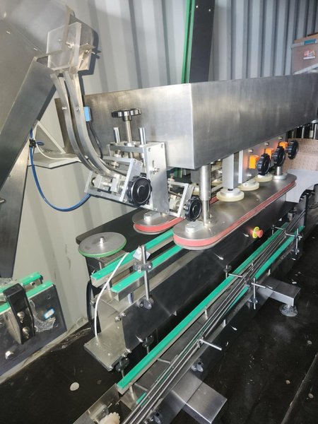 APM-USA Encapsulation Line, 2020 – Filler, Counter, Capper, Labeler, Sleeve Shrink, Sealer, Conveyors