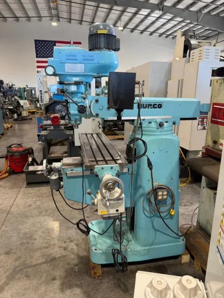 HURCO SM-1 Vertical Milling Machine 3 H.P. DRO #8151