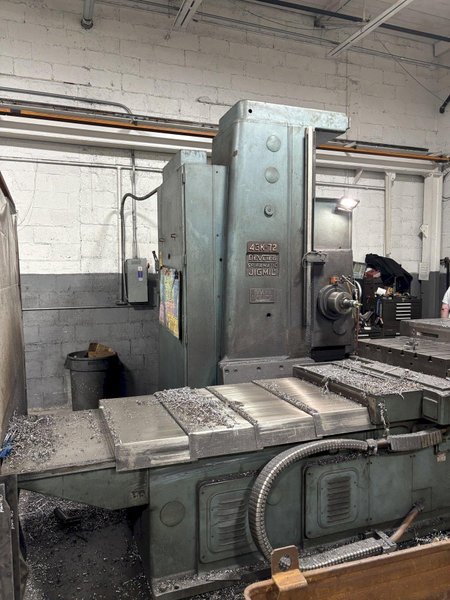 4" DEVLIEG 43K-72 HORIZONTAL BORING MILL. STOCK # 0219226