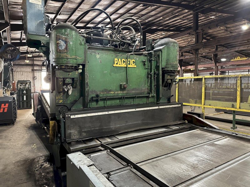 6' X 3/4" PACIFIC HYDRAULIC PLATE SHEAR. STOCK # 0665625
