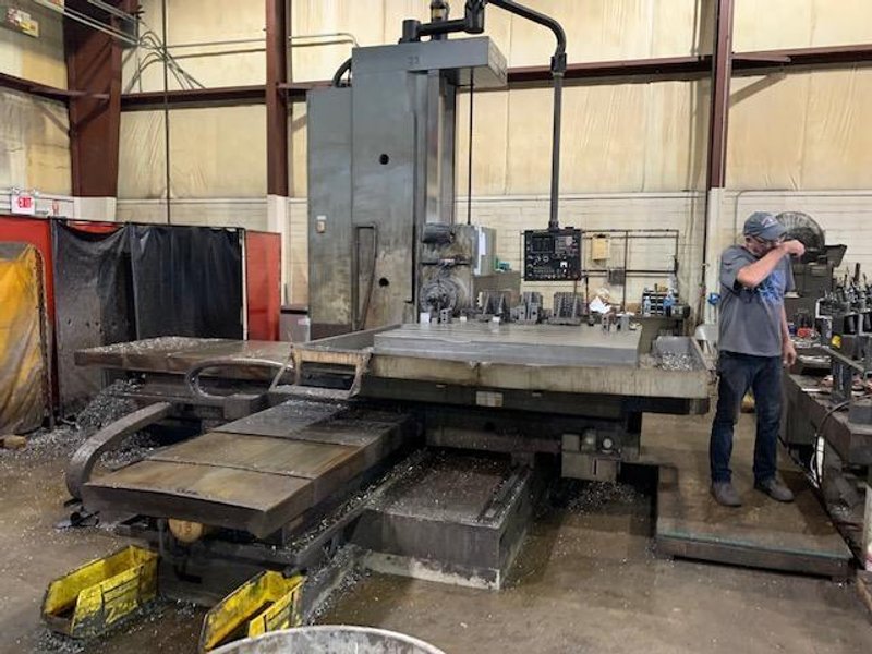 4&quot; KURAKI KBR-1105BX CNC TABLE TYPE HORIZONTAL BORING MILL. STOCK # 1060021