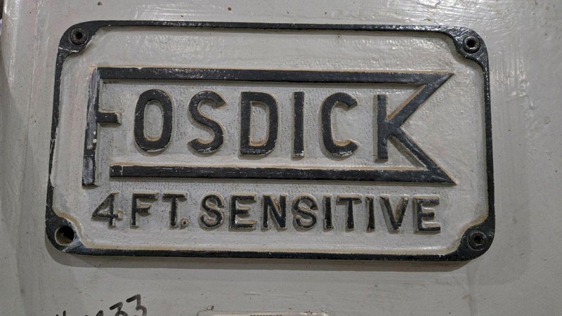FOSDICK SENSITIVE 4FT RADIAL ARM DRILL 3HP 225V  USED