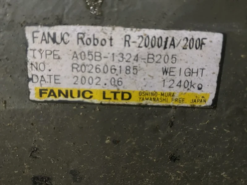 FANUC – R-2000iA/200F w/ RJ3iB Controls PARTS ONLY
