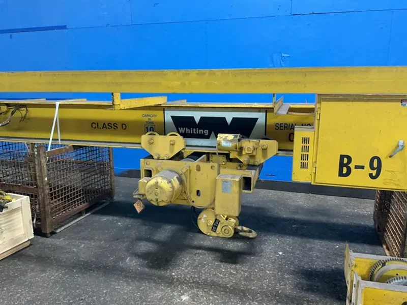 WHITING 10 TON BRIDGE CRANE