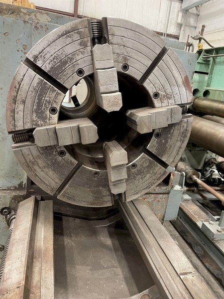 36" x 160" LANSING 13-5/8 HOLLOW SPINDLE ENGINE LATHE: YOBRO #24055