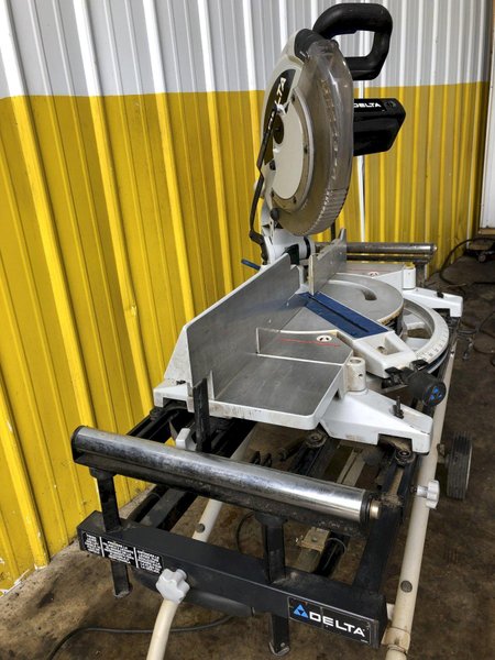 12&quot; DELTA MODEL 36-255L COMPOUND LASER MITER SAW WITH STAND: STOCK 19214