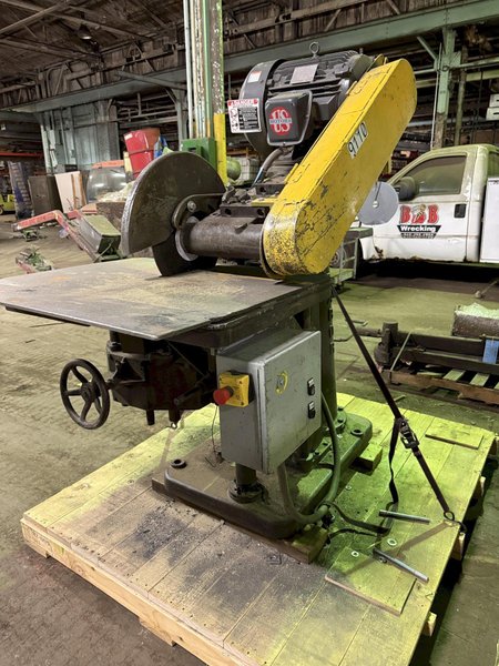 TABOR 16" Cut-Off Saw with Split Table, s/n 52139, 25hp