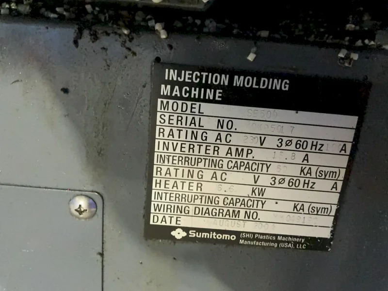 SUMITOMO 50 KA INJECTION MOLDING MACHINE   -  SE50D