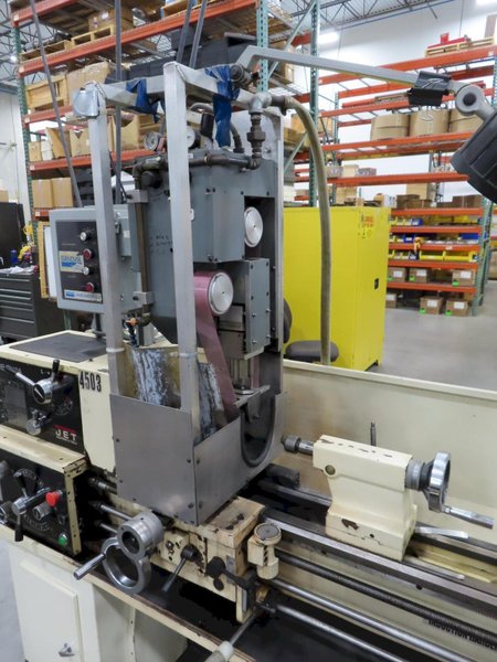 Jet GHB-1340A 13" x 40" Engine Lathe with Sandvik Oscillation Drive For Polishing and Prab PFA-20 Paper Filtration- Auction Item