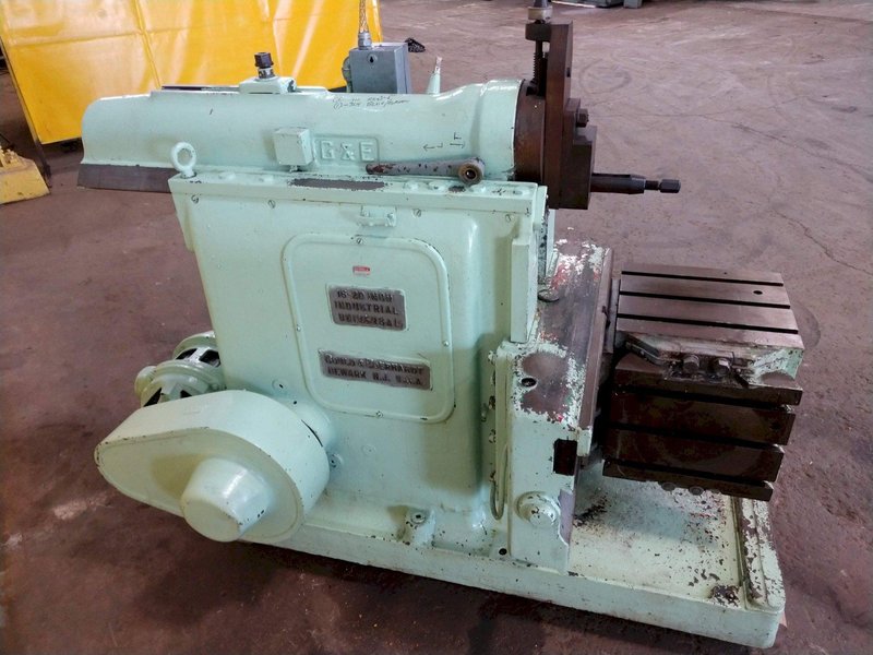 20&quot;&quot; GOULD &amp; EBERHARDT MODEL 16-20 INDUSTRIAL SHAPER WITH UNIVERSAL BOX TABLE: STOCK #13149