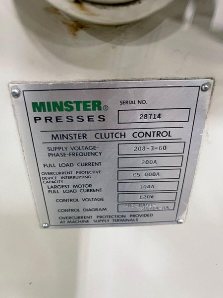 125 TON MINSTER PM3 SSDC PRESS