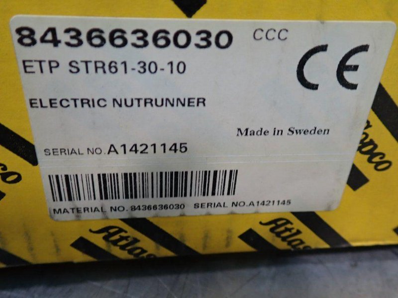 ATLAS COPCO ELECTRIC NUTRUNNER  -  ETP STR61-30-10
