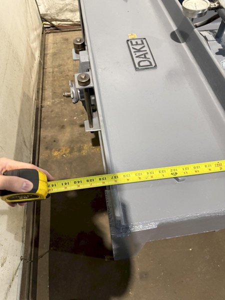 150-TON DAKE HYDRAULIC STRAIGHTENING PRESS. STOCK # 0778725