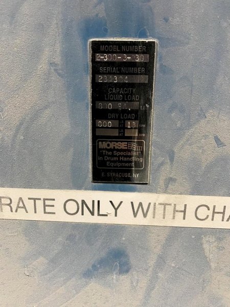 MORSE 2-300-3-330 DRUM ROTATOR USED