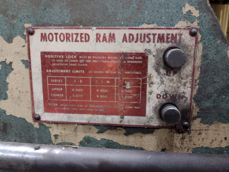 45 TON X 6' CHICAGO D&amp;K MODEL #56-A MECHANICAL PRESS BRAKE WITH CNC BACK GAUGE: STOCK #19652