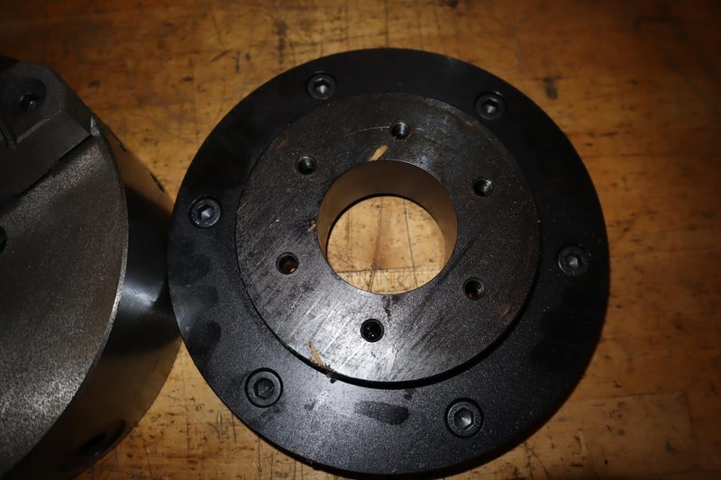 KCM 10" 3-Jaw Chuck A1-8 Mounting W/ Backplate For Haas HRT210- Auction Item