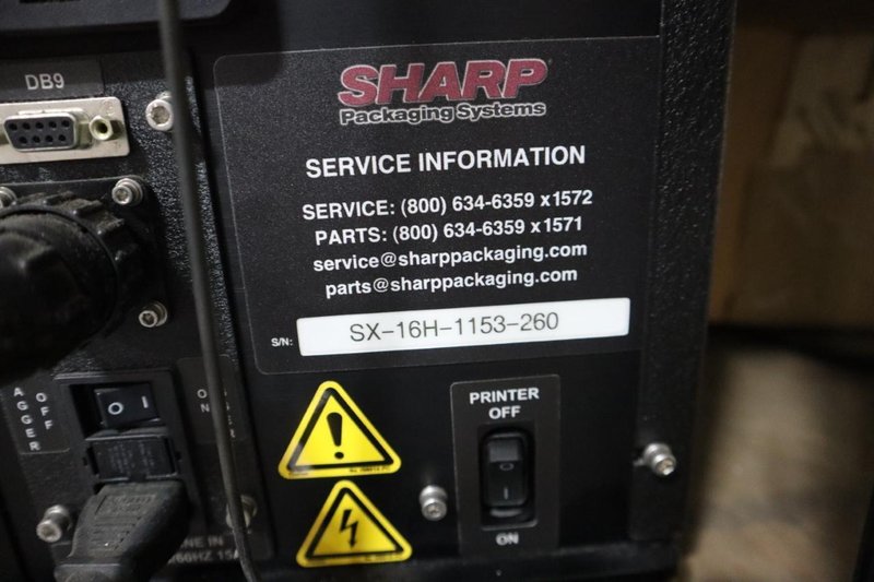 Bagging Center: SHarp SX-16H Bag Filler and Sealer, Metler Toledo Electronic Digital Scale, Granite Surface Plate, Steel Stand - Remote Foot Trip- Auction Item