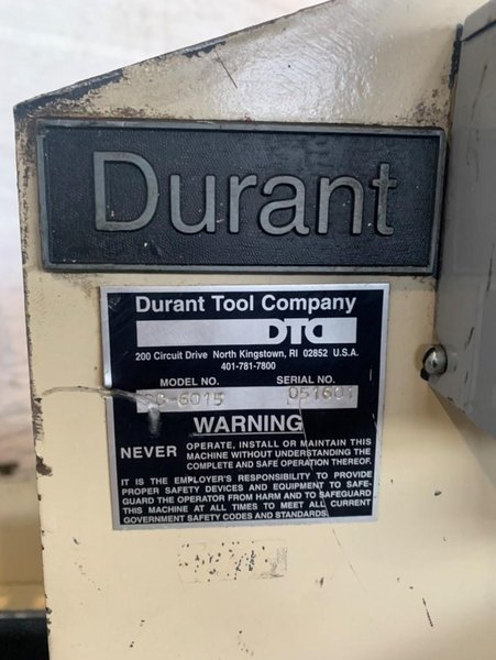4,000 LB X 15" DURANT CC6015 MOTORIZED COIL CRADLE. STOCK # 0957823