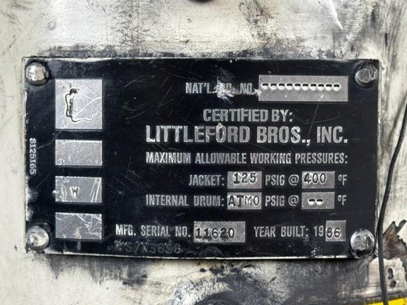 10 Liter Littleford High Intensity Mixer, Model W-10