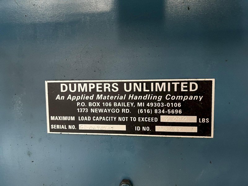 4,000 LB CAPACITY GONDOLA DUMPER