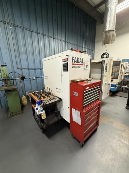Fadal VMC 3016FX VMC, 2007 – 8,000 RPM, Fanuc 0i-MC Control, 20 Tool ATC