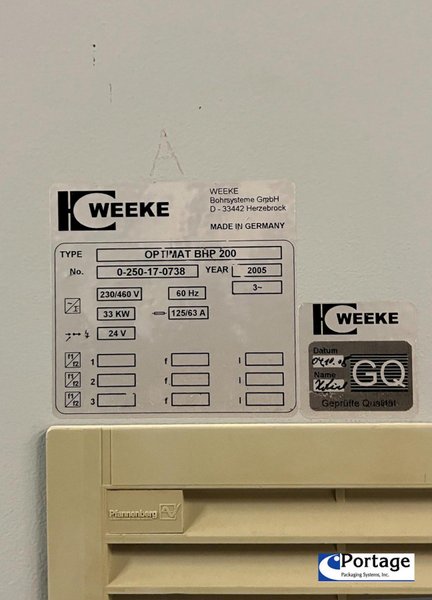 Weeke OPTIMAT BHP 200 || CNC Flat Table Machining Center