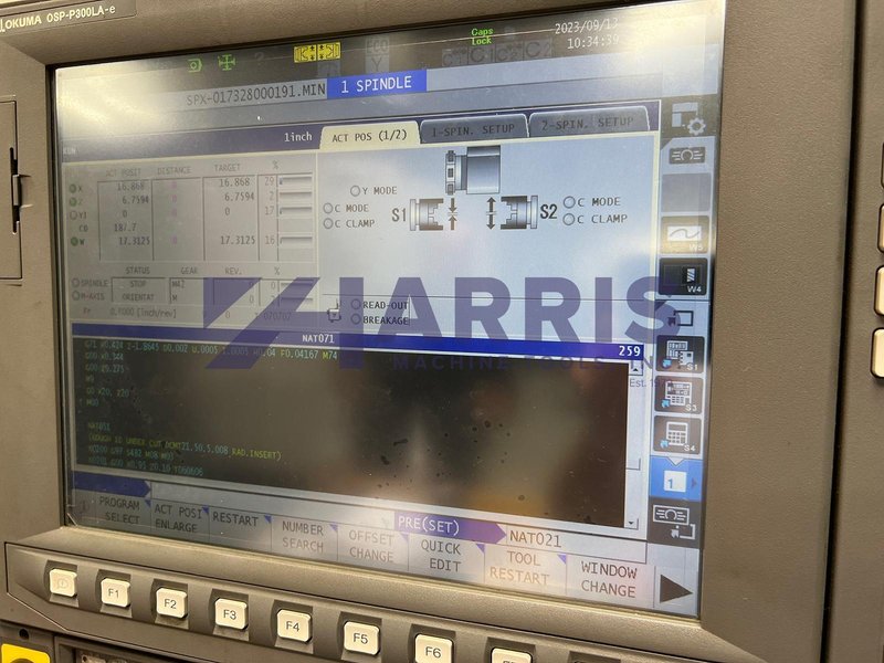 USED, OKUMA GENOS L300MYW CNC LATHE