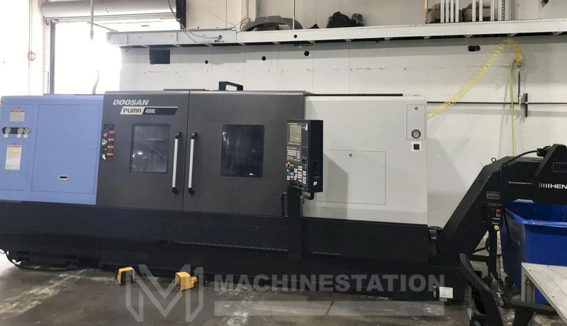 Doosan Puma 4100LB CNC Turning Center – 2017 15″ Chuck, Long Bed, Steady Rest Lathe