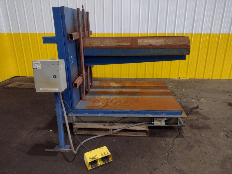 10,000 LBS X 48&quot; X 60&quot; SOUTHWORTH MODEL #T10-90 UPENDER / COIL FLIPPER: STOCK #19005