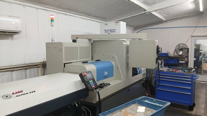 Nomura NN 32YB3, CNC Swiss Screw Machine, 2022 – LNS Alpha 538 Bar Feeder,  TRI-MIST 850 G2 Mist Collector, High Pressure Coolant, LOW HOURS