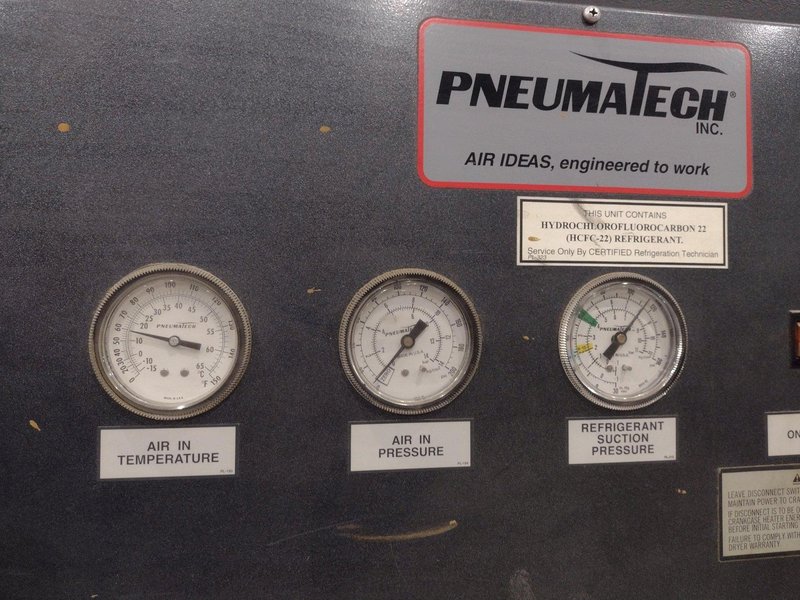 PNEUMATECH MODEL #AD-750, NON-CYCLING REFRIGERATED AIR DRYER: YOBRO #24415