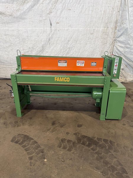 52" X 16 GA FAMCO P-152 MECHANICAL SHEAR. STOCK # 0114826