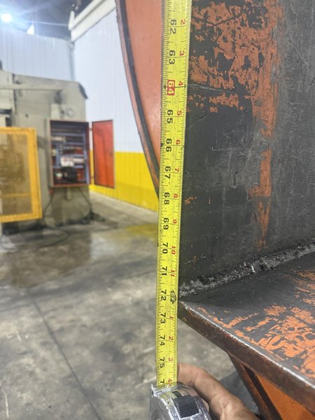 50,000 LBS (25 TON) X 84" X 72" BUSHMAN MECHANICAL POWERED UPENDER / COIL FLIPPER: YOBRO #25946