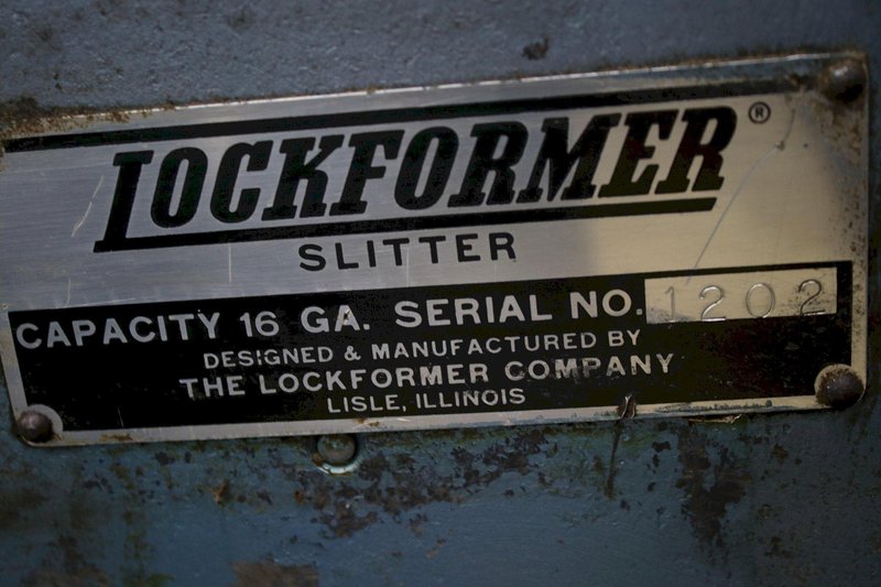 16 GAUGE LOCKFORMER SLITTER: STOCK #75935