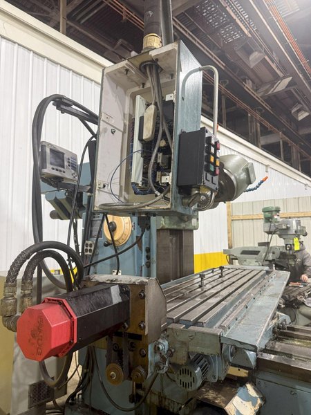 70" X 18" HECKERT MODEL #FU-400E UNIVERSAL MILL, VERTICAL HEAD &amp; CNC FANUC CONTROL: YOBRO #25329